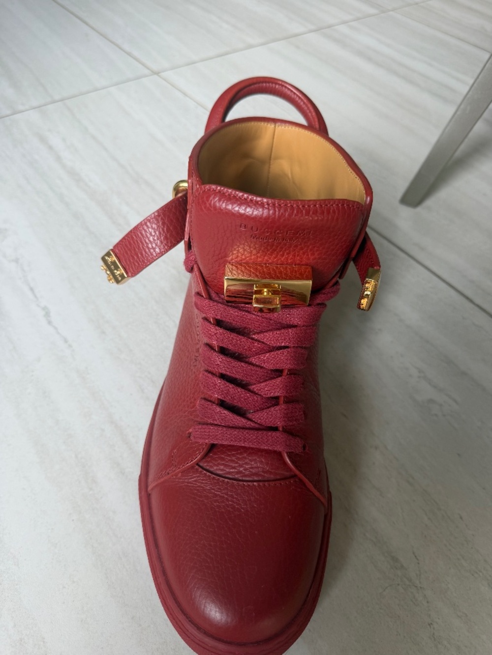 Buscemi high top leather sneakers